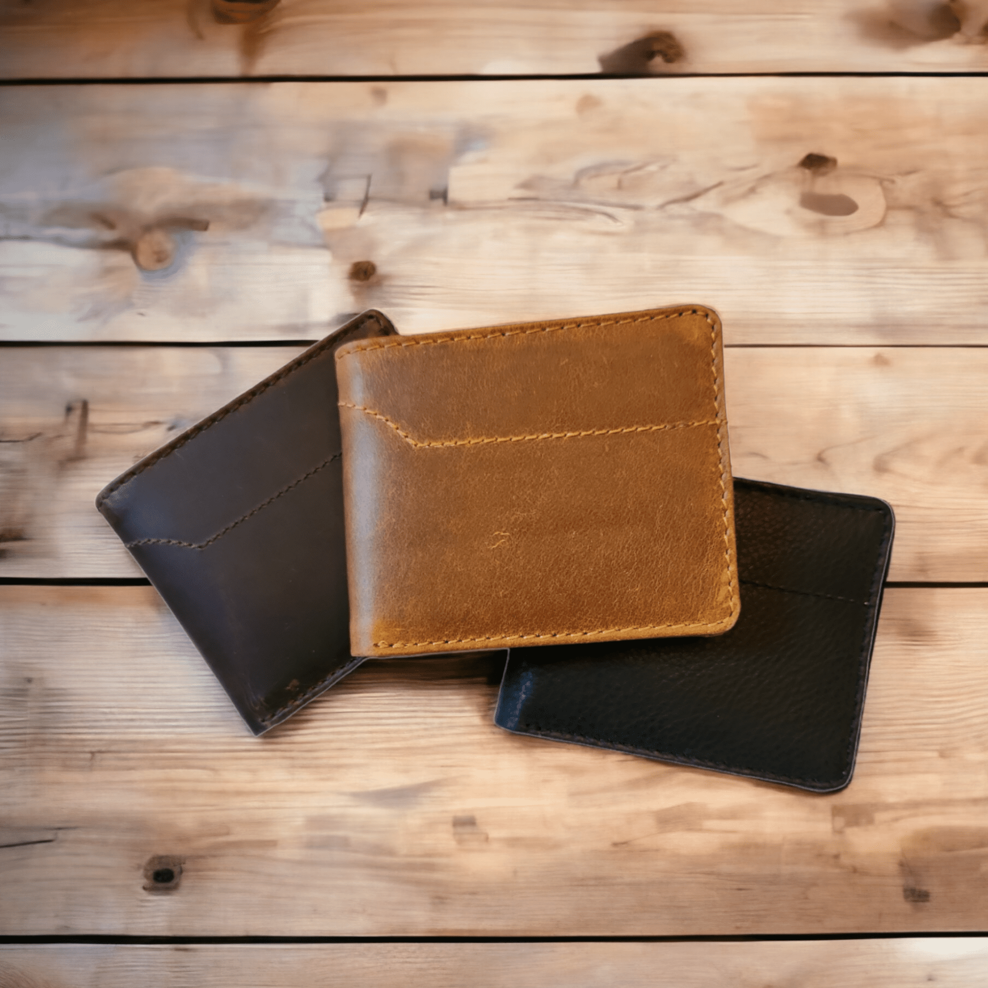 Denali Leather Bifold Leather Wallet Mens Leather Wallet - Ranch Junkie Mercantile LLC 