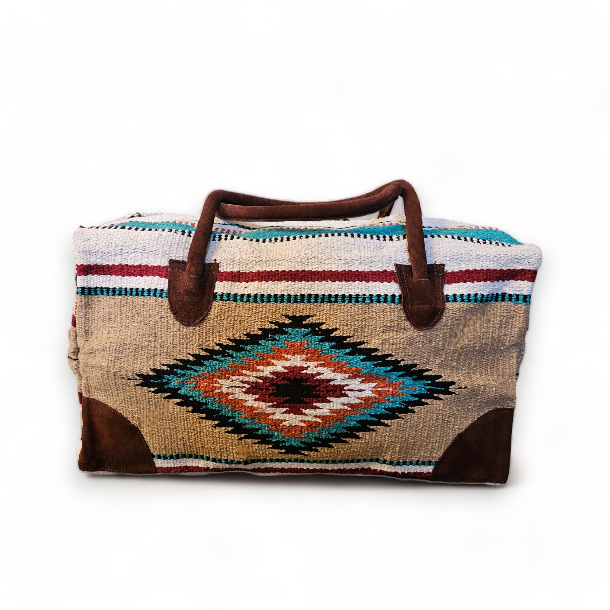 Southwestern Large Weekender Travel Bag Duffle Bag Boho Travel Bag- The Diego Go West Weekender - Ranch Junkie Mercantile LLC