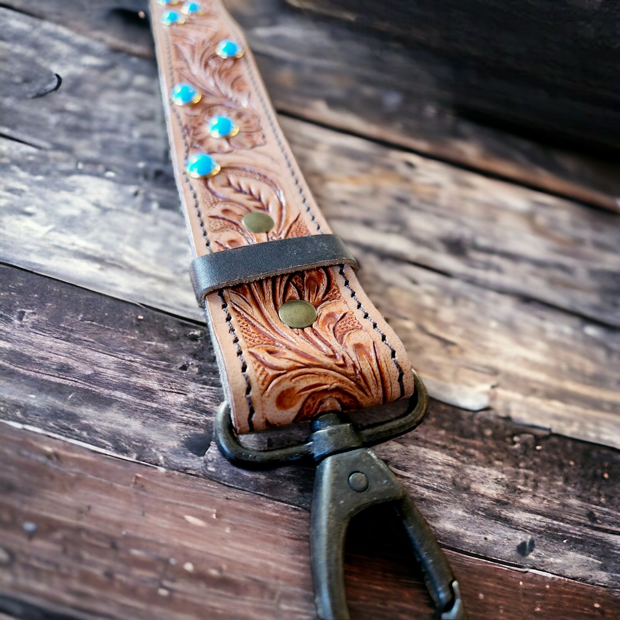 Dolly 40" Hand Tooled Western Purse Strap - Ranch Junkie Mercantile LLC 