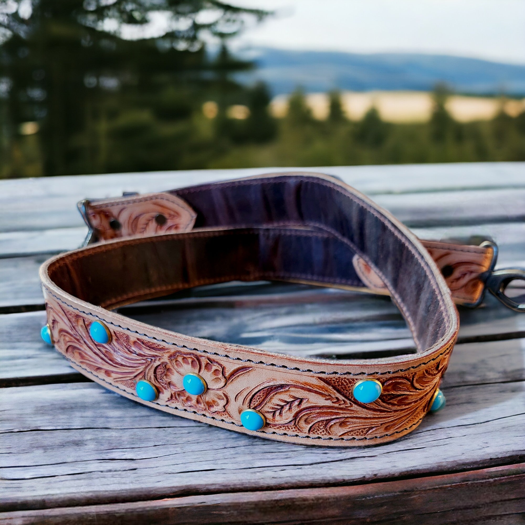 Dolly 40" Hand Tooled Western Purse Strap - Ranch Junkie Mercantile LLC 