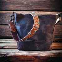 Dolly 40" Hand Tooled Western Purse Strap - Ranch Junkie Mercantile LLC 