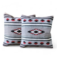 20 X 20 Handwoven Wool Southwestern Pillows - Western Pillow Covers