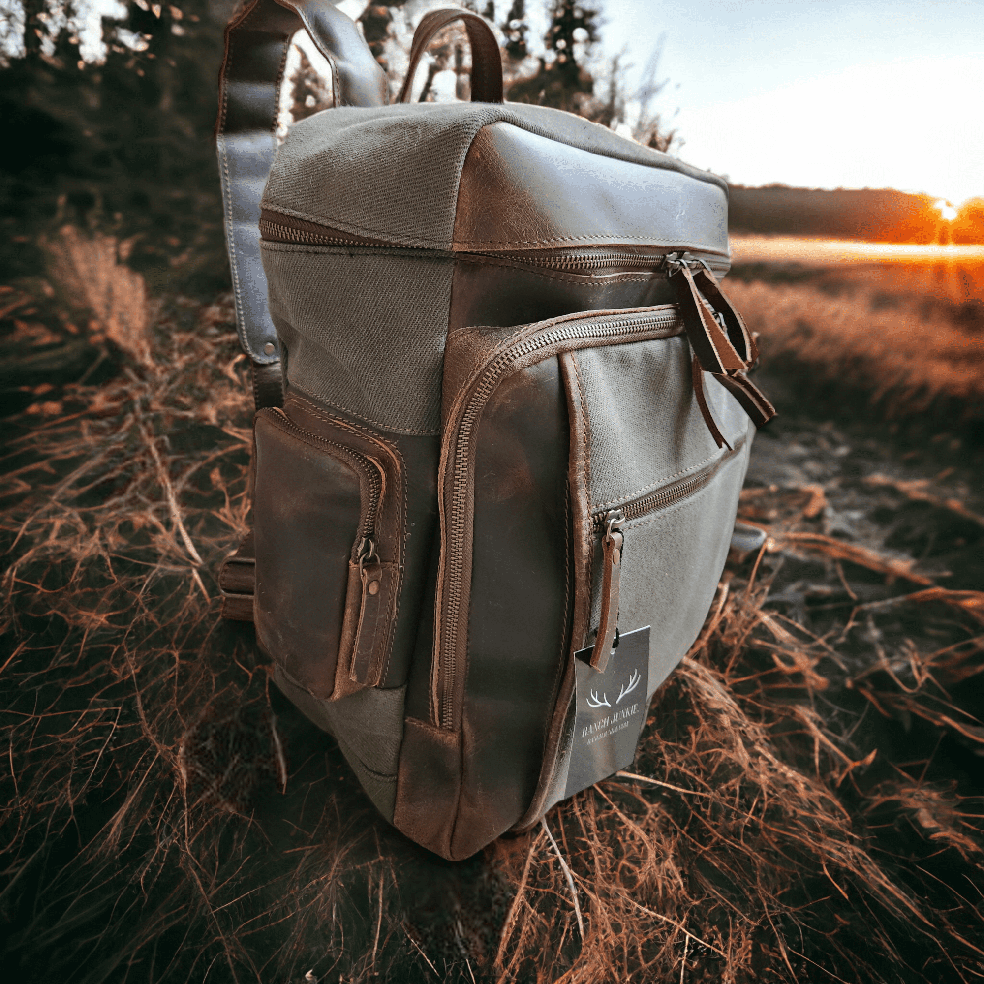 Mega Bundle Deal Canvas/Leather Drifter Duffel + Backpack + Toiletry Bag - Ranch Junkie Mercantile LLC