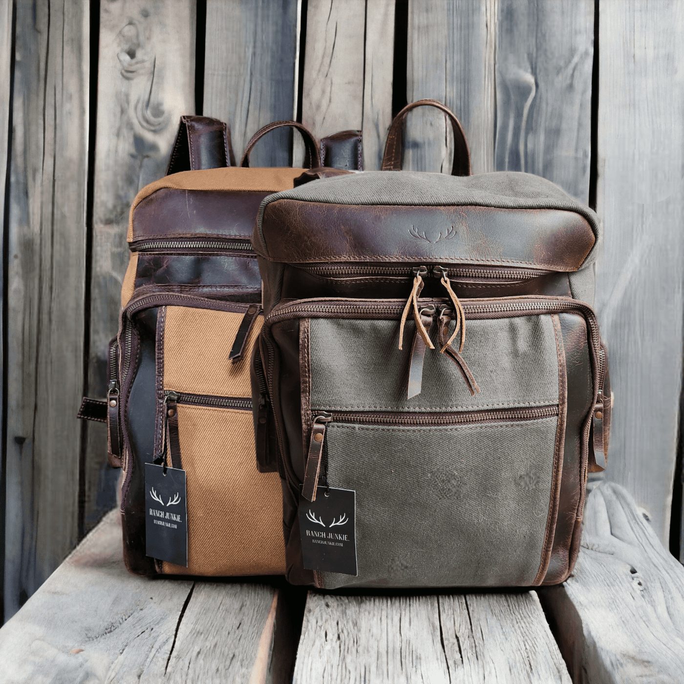 Mega Bundle Deal Canvas/Leather Drifter Duffel + Backpack + Toiletry Bag - Ranch Junkie Mercantile LLC