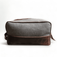 The Canvas/Leather Drifter Large Toiletry Bag - Ranch Junkie Mercantile LLC 