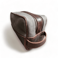 The Canvas/Leather Drifter Large Toiletry Bag - Ranch Junkie Mercantile LLC 