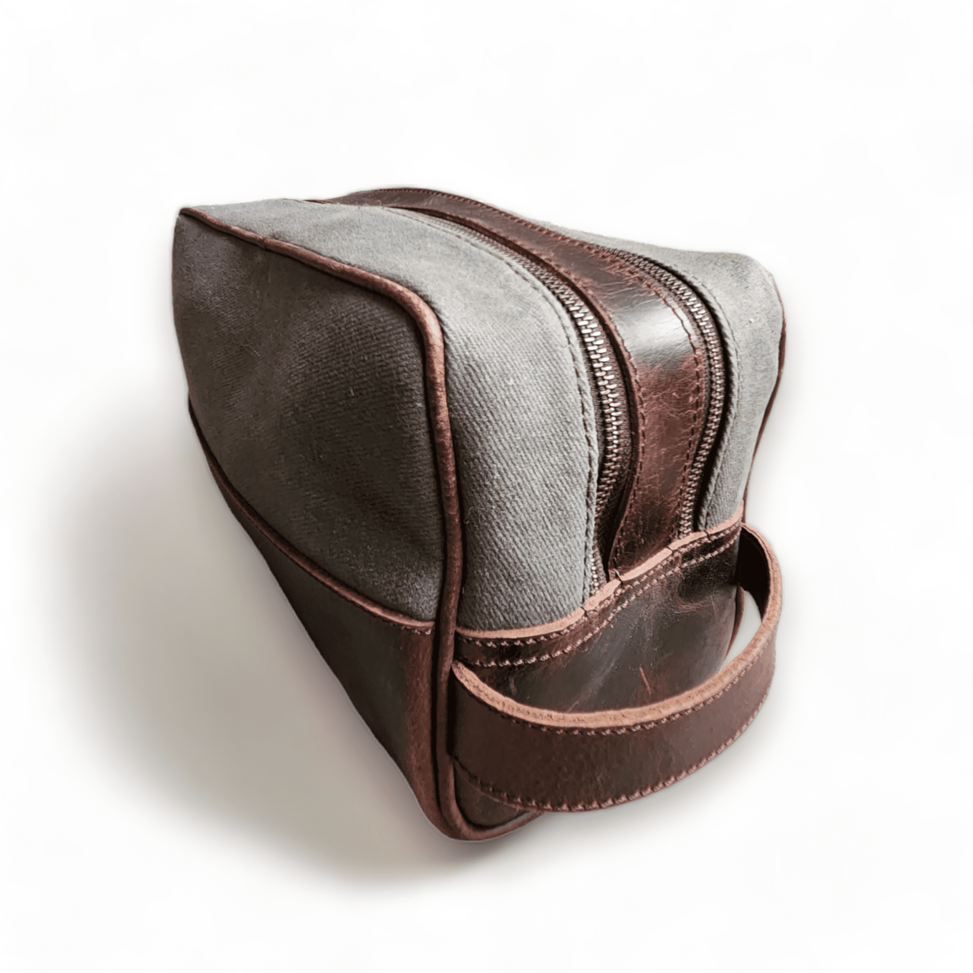 The Canvas/Leather Drifter Large Toiletry Bag - Ranch Junkie Mercantile LLC