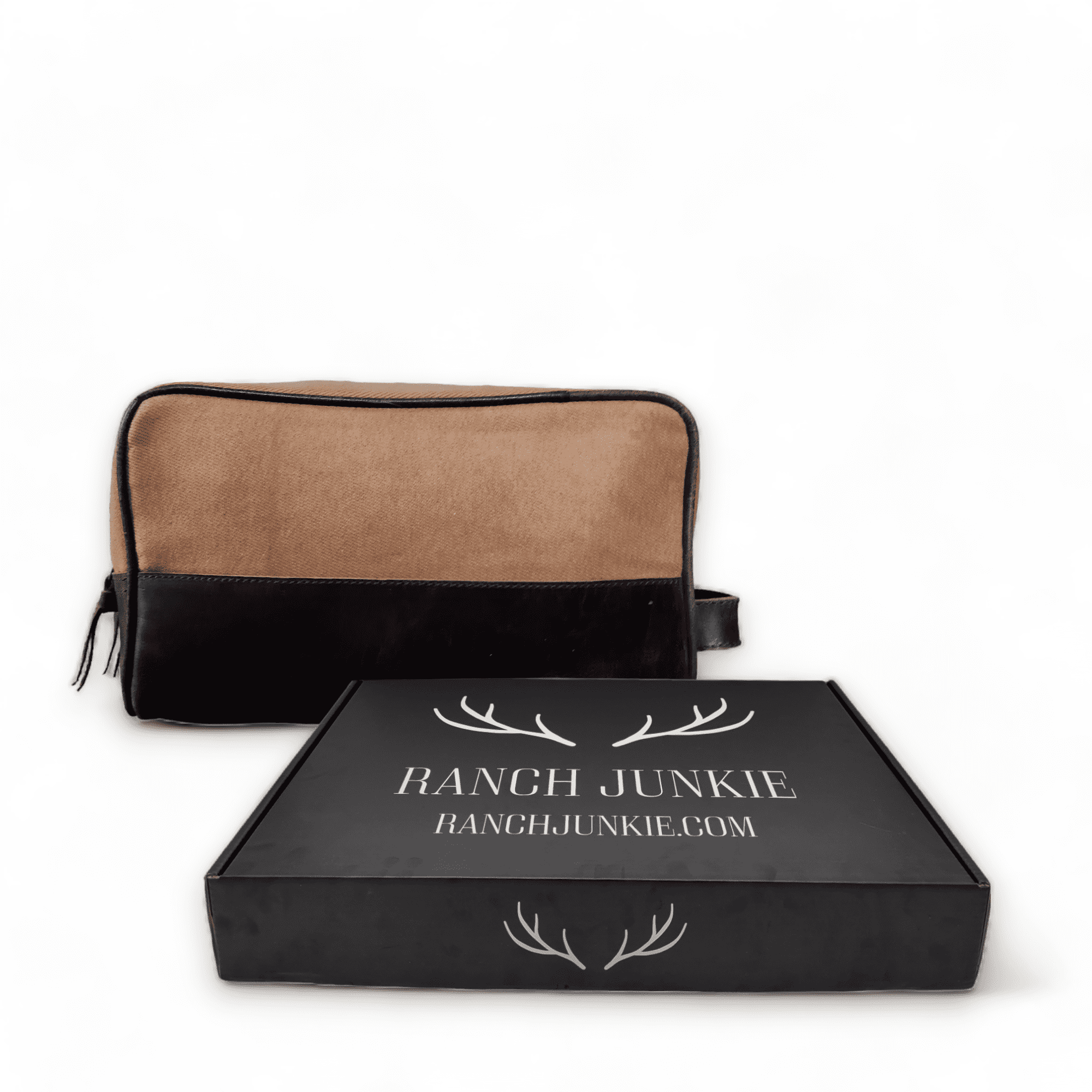 The Canvas/Leather Drifter Large Toiletry Bag - Ranch Junkie Mercantile LLC 