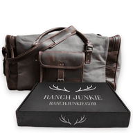 The Canvas/Leather Drifter Weekender Duffel Bag - Ranch Junkie Mercantile LLC