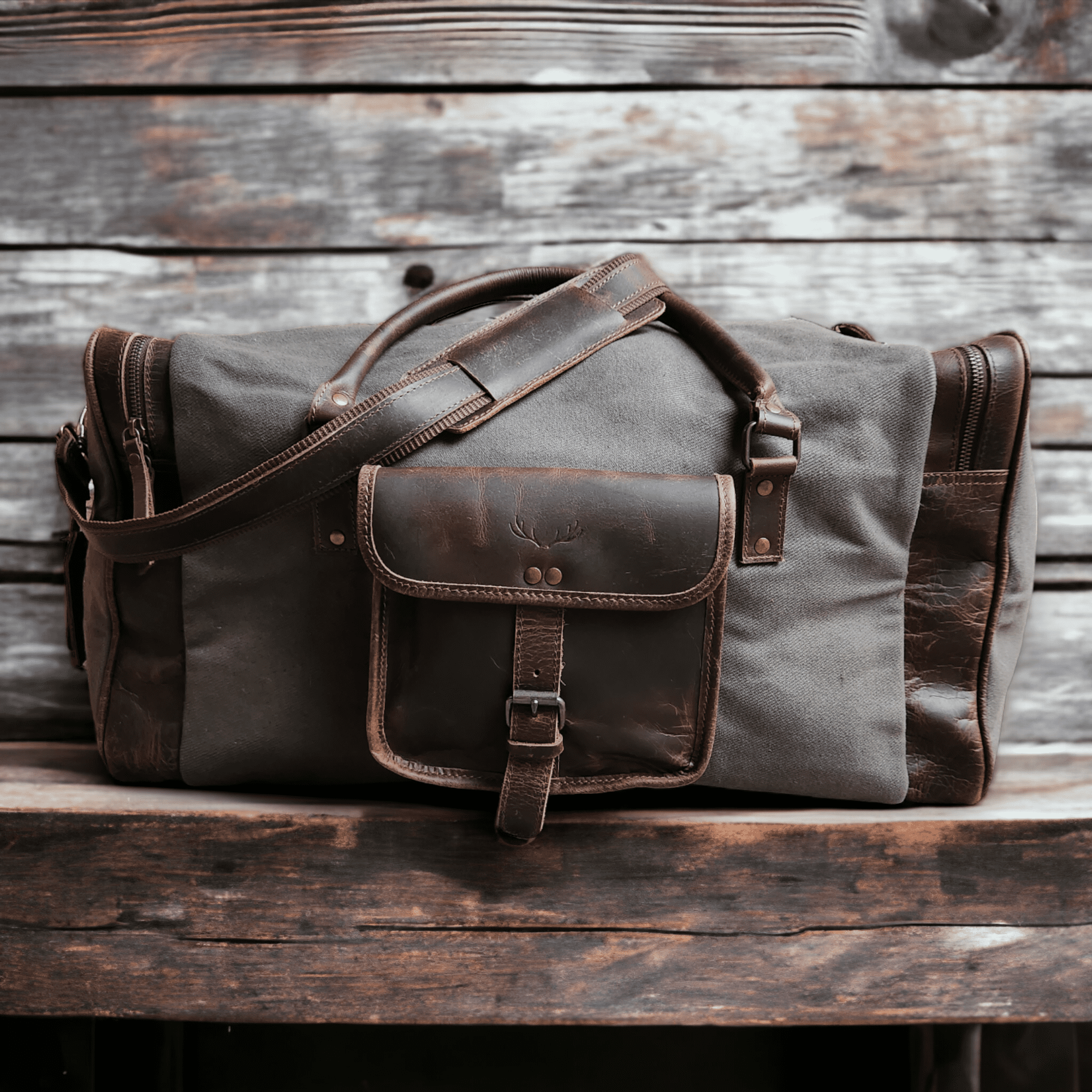 Mega Bundle Deal Canvas/Leather Drifter Duffel + Backpack + Toiletry Bag - Ranch Junkie Mercantile LLC