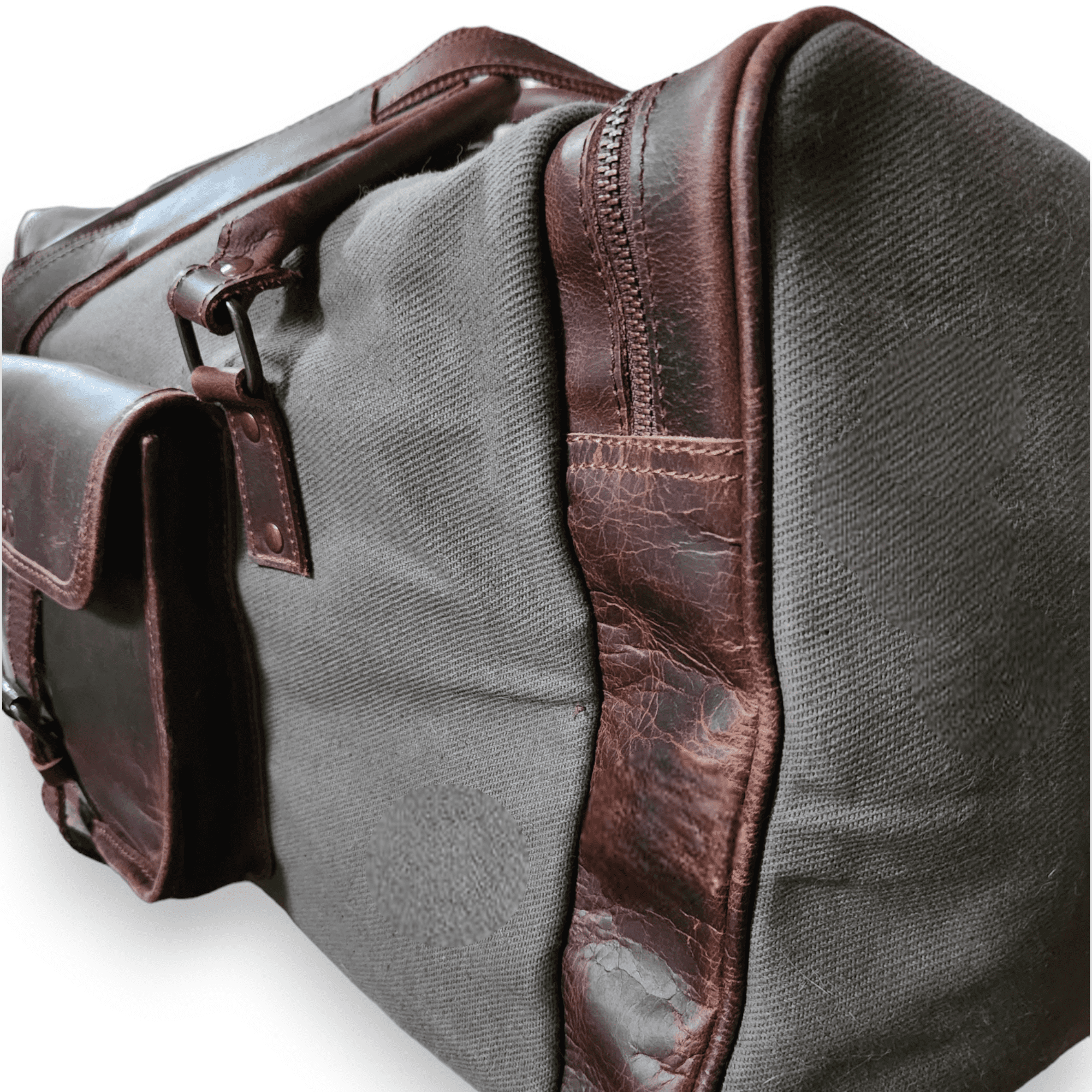 Bundle Deal Canvas/Leather Drifter Weekender Duffel Bag + Toiletry Bag - Ranch Junkie Mercantile LLC