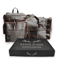 Bundle Deal Canvas/Leather Drifter Weekender Duffel Bag + Drifter Backpack - Ranch Junkie Mercantile LLC