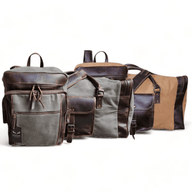 Bundle Deal Canvas/Leather Drifter Weekender Duffel Bag + Drifter Backpack - Ranch Junkie Mercantile LLC