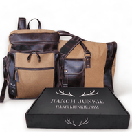 Bundle Deal Canvas/Leather Drifter Weekender Duffel Bag + Drifter Backpack - Ranch Junkie Mercantile LLC