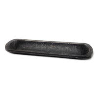 18"-21" Long Rustic Ebony Baguette Dough Bowl, Decorative Bowl New Dawn Ebony - Ranch Junkie Mercantile LLC 