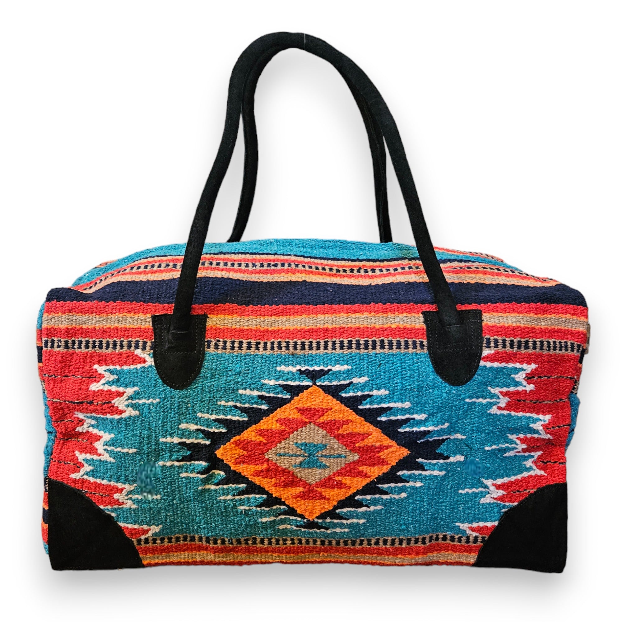 Southwestern Large Weekender Travel Bag Duffle Bag Boho Travel Bag- The Franco Go West Weekender - Ranch Junkie Mercantile LLC