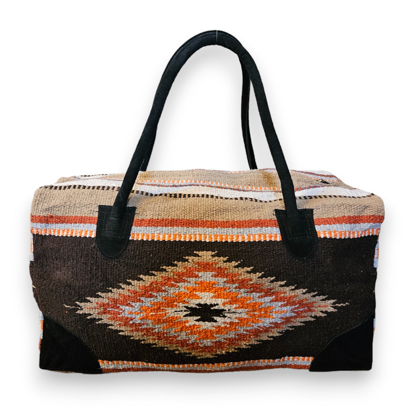 Southwestern Large Weekender Travel Bag Duffle Bag Boho Travel Bag- The Granada Go West Weekender - Ranch Junkie Mercantile LLC 