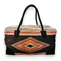 Southwestern Large Weekender Travel Bag Duffle Bag Boho Travel Bag- The Granada Go West Weekender - Ranch Junkie Mercantile LLC 