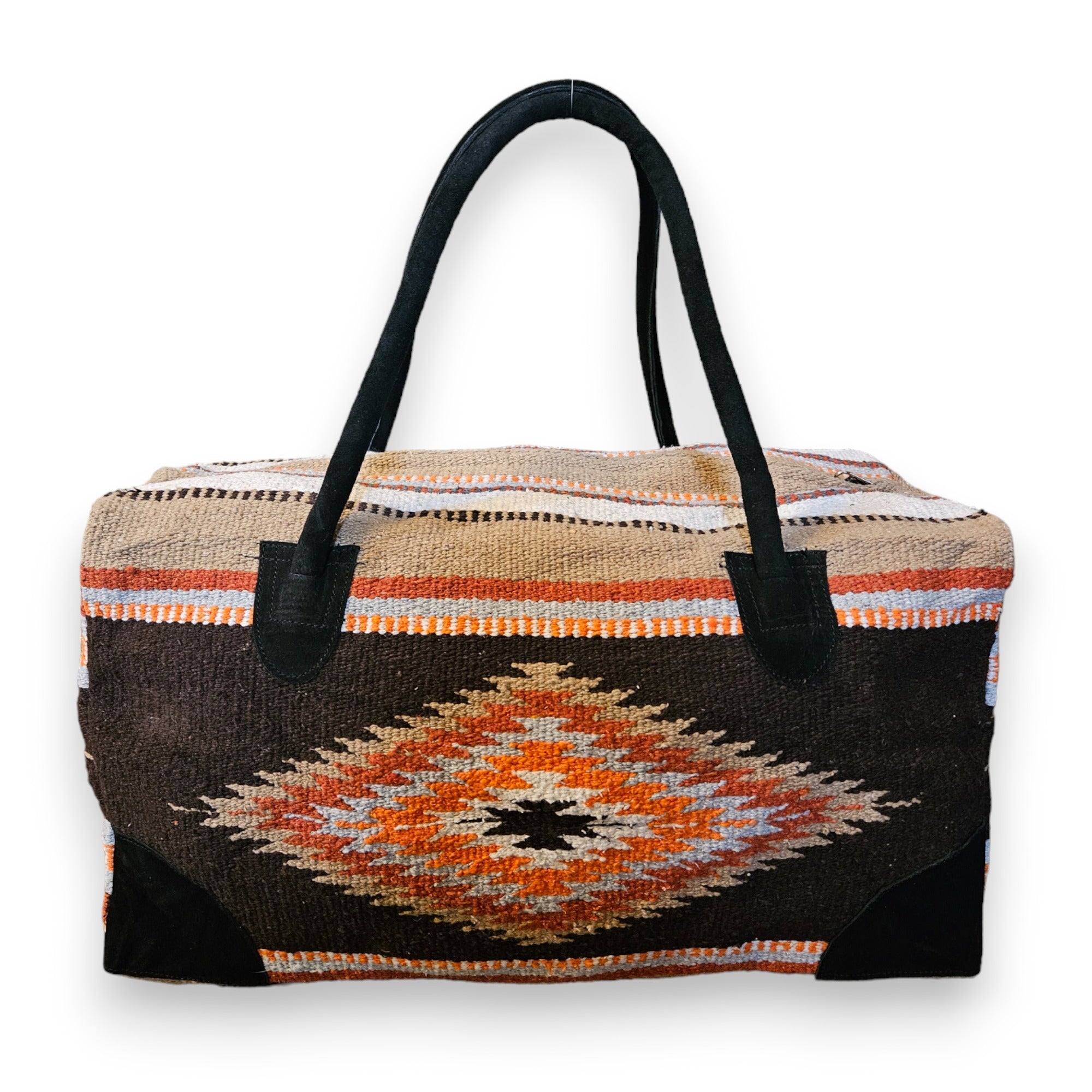 Southwestern Large Weekender Travel Bag Duffle Bag Boho Travel Bag- The Granada Go West Weekender - Ranch Junkie Mercantile LLC 
