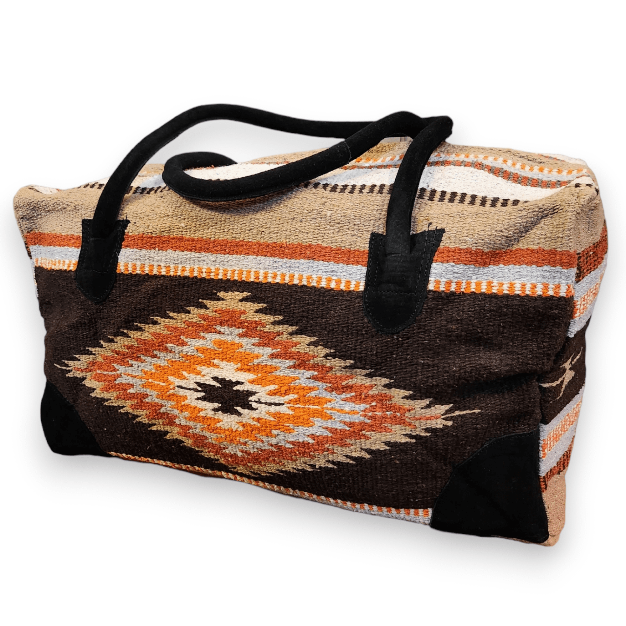 Southwestern Large Weekender Travel Bag Duffle Bag Boho Travel Bag- The Granada Go West Weekender - Ranch Junkie Mercantile LLC 