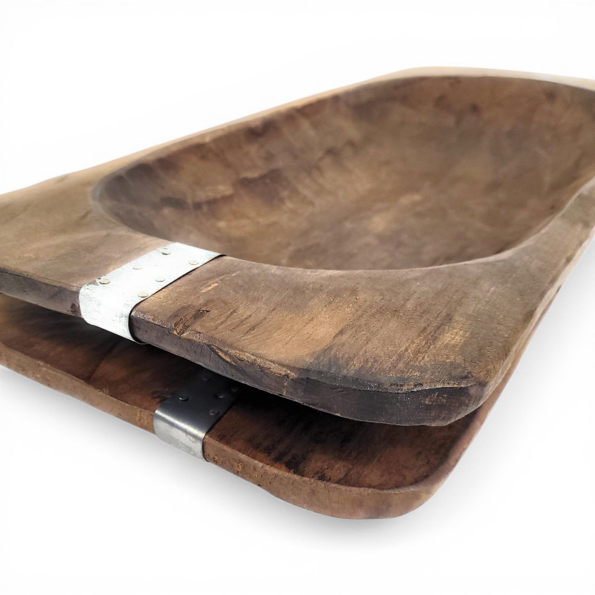 24"-26" Long Industrial Grand Canyon Large Decorative Dough Bowl, Table Center Piece - Ranch Junkie LLC 