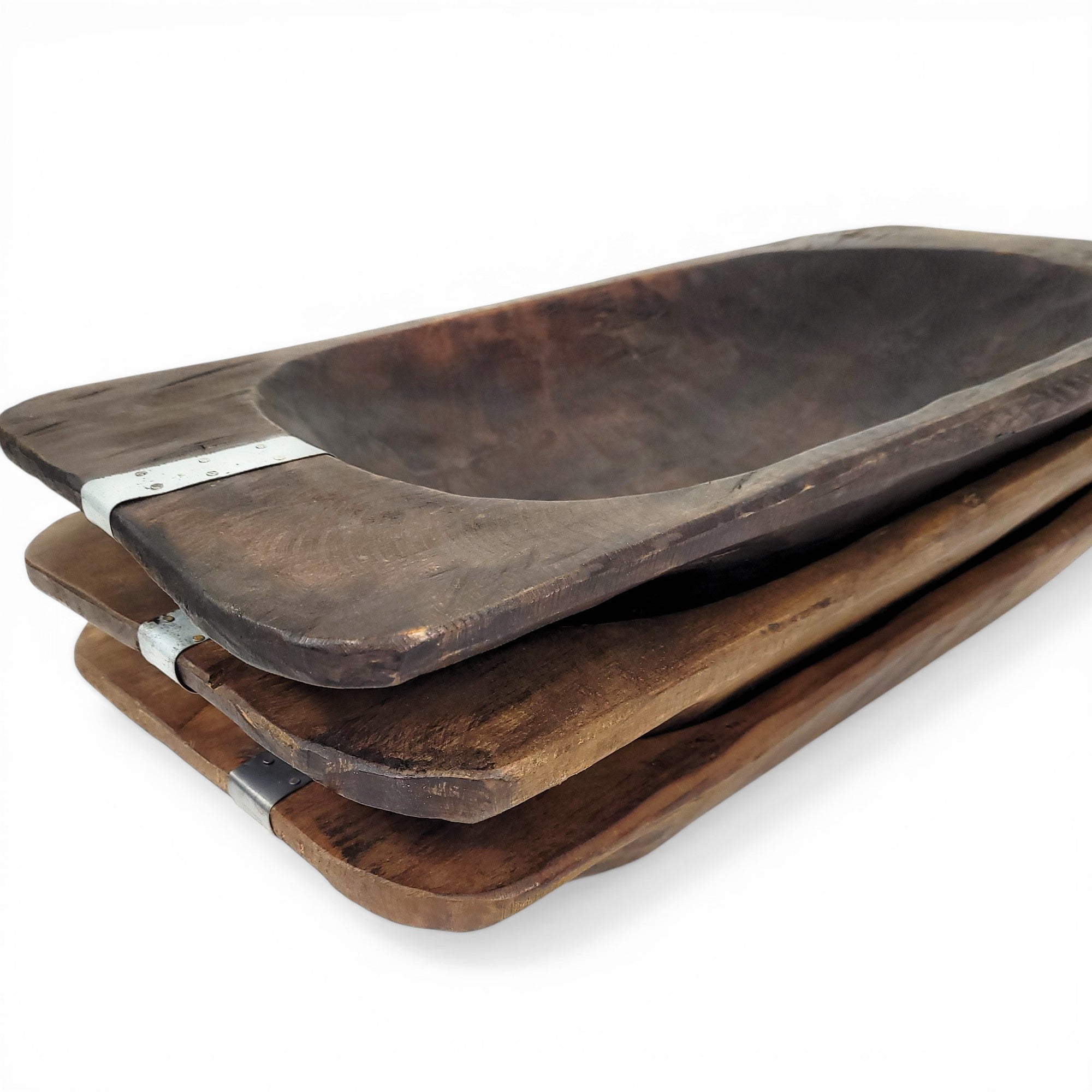 24"-26" Long Industrial Grand Canyon Large Decorative Dough Bowl, Table Center Piece - Ranch Junkie LLC 