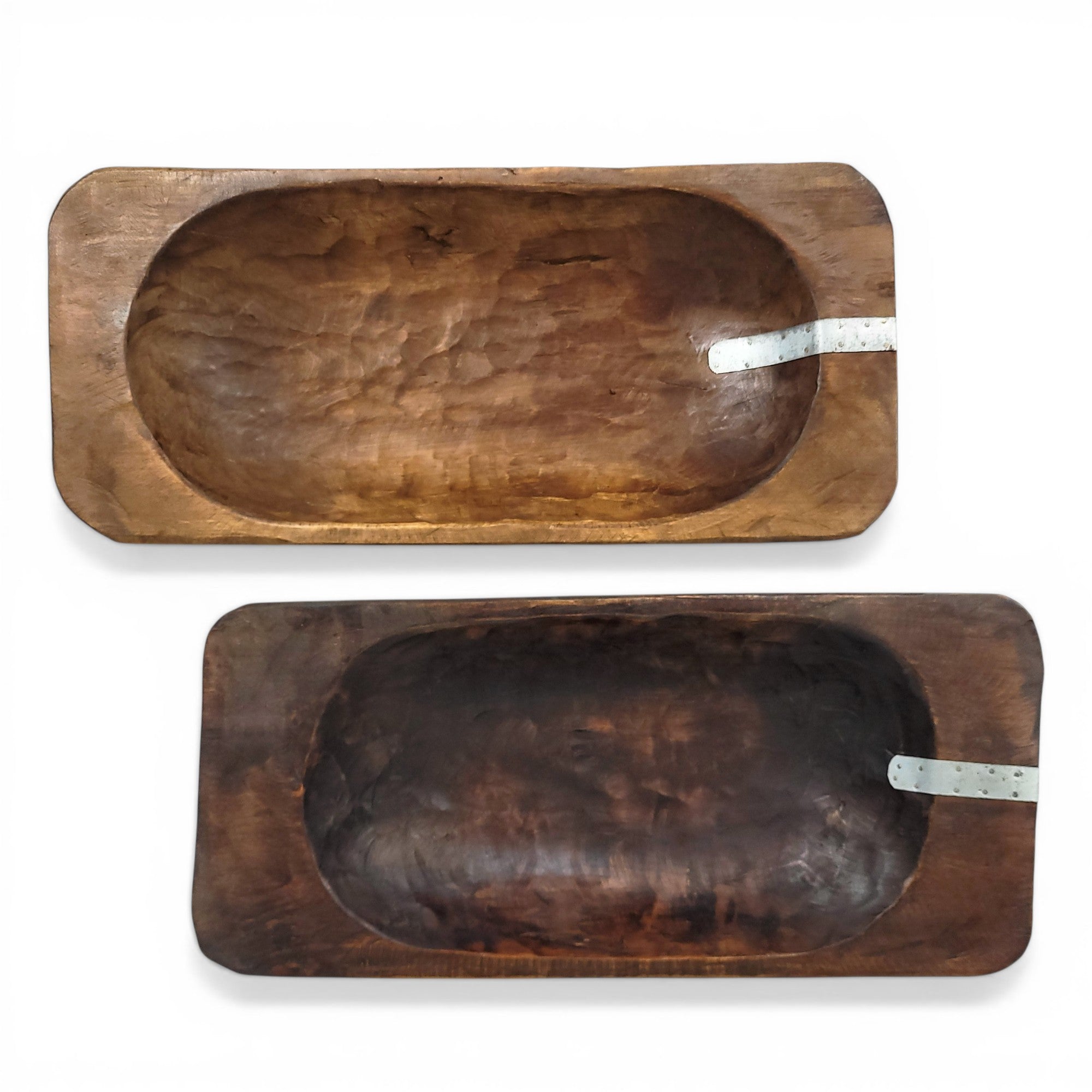 24"-26" Long Industrial Grand Canyon Large Decorative Dough Bowl, Table Center Piece - Ranch Junkie LLC 