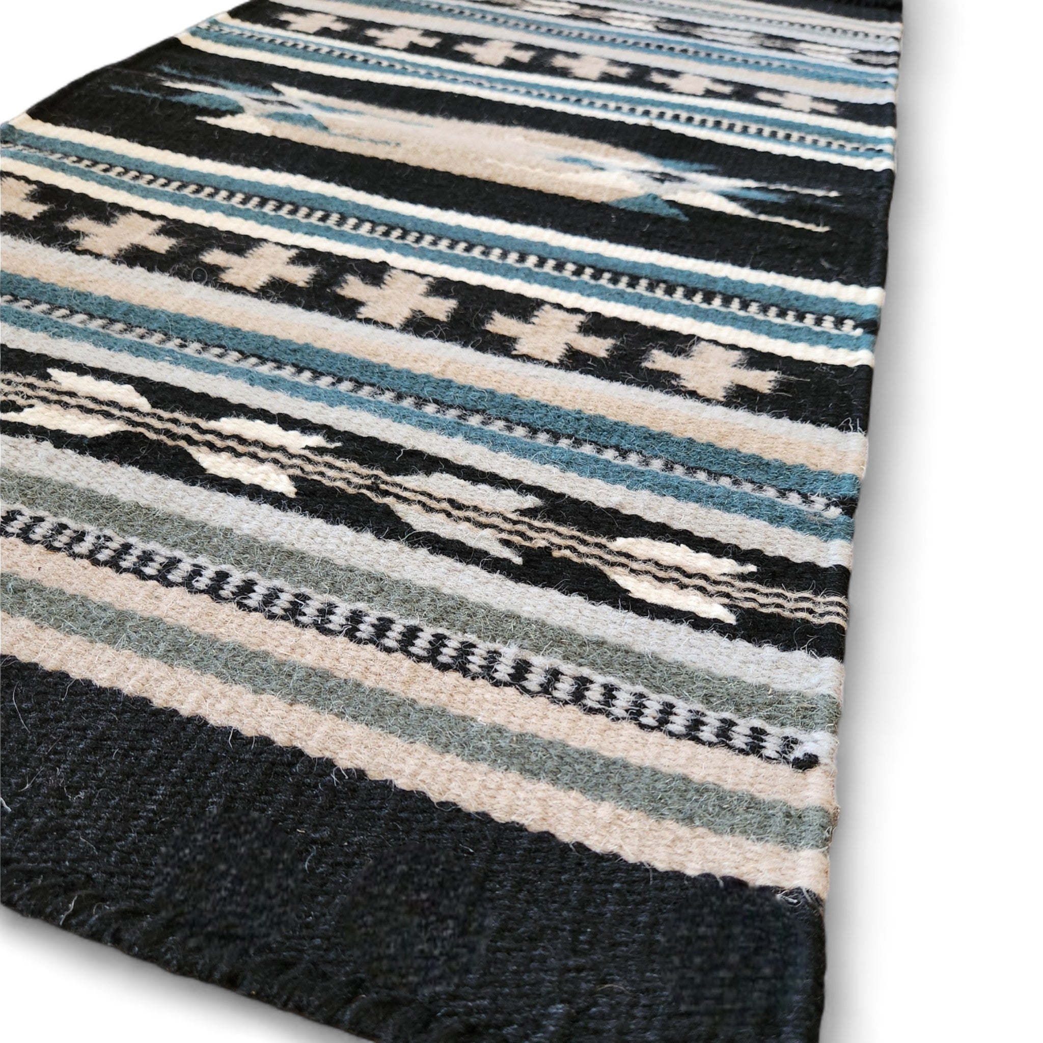 20" X 40" Handwoven Wool Southwestern Rug The Grand Ridge Accent Rug - Ranch Junkie Mercantile LLC 
