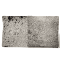 18x18 Genuine Cowhide Pillow Covers  Black/White Double Sided Highlands Cowhide Pillow - Ranch Junkie Mercantile LLC 