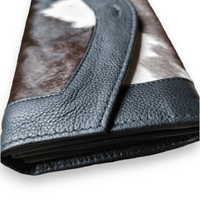 Genuine Cowhide Full Size Large Wallet-Cowhide Highlands Envelope Wallet - Ranch Junkie Mercantile LLC 