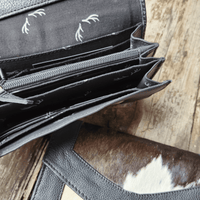 Mega Bundle Deal -The Highlands Large Genuine Cowhide Weekender Duffel Black+ Black Cowhide Tote + Black Envelope Cowhide Wallet - Ranch Junkie Mercantile LLC