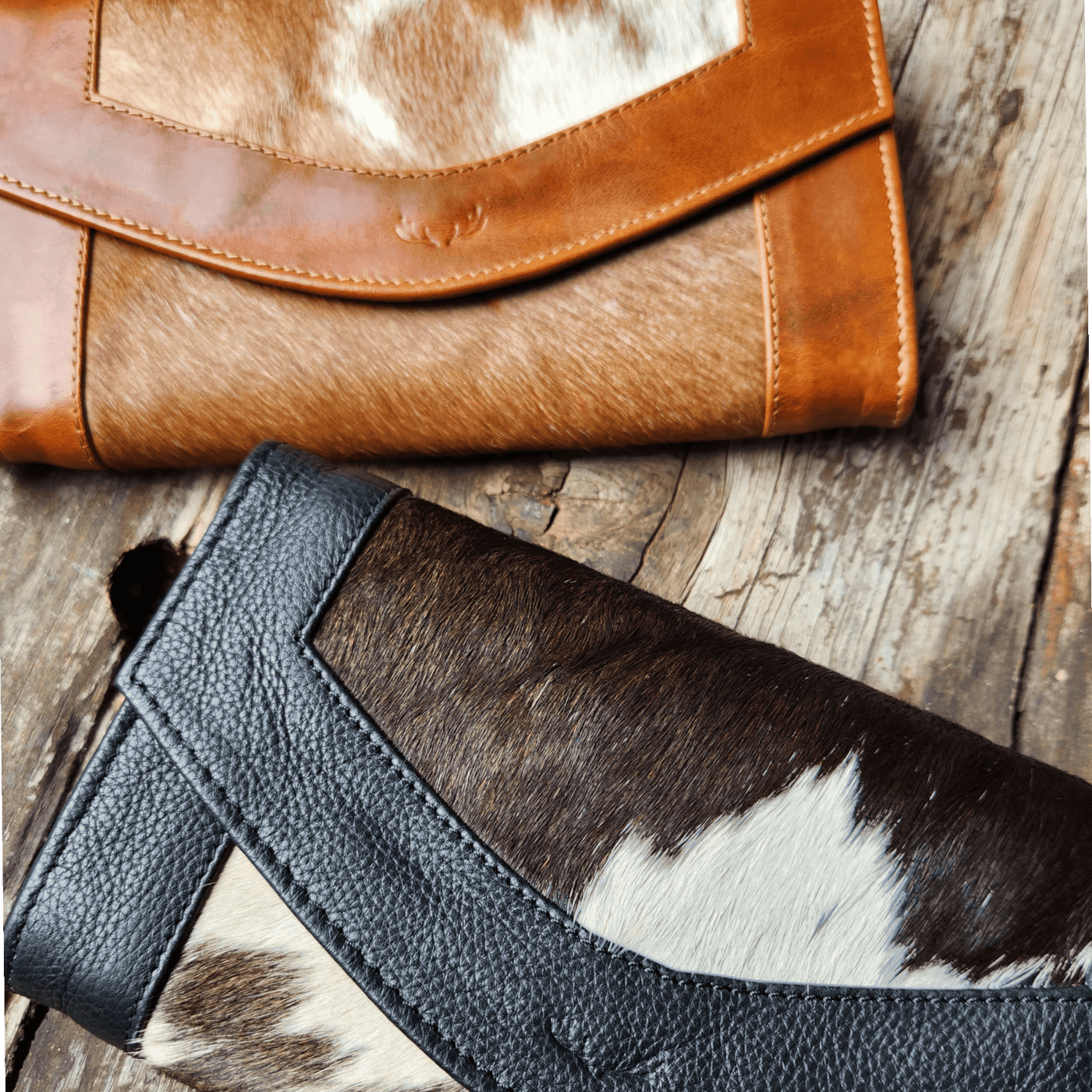 Cow clearance hair wallet
