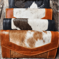 The Highlands Genuine Cowhide Full Size Large Wallet- Envelope Wallet - Ranch Junkie Mercantile LLC