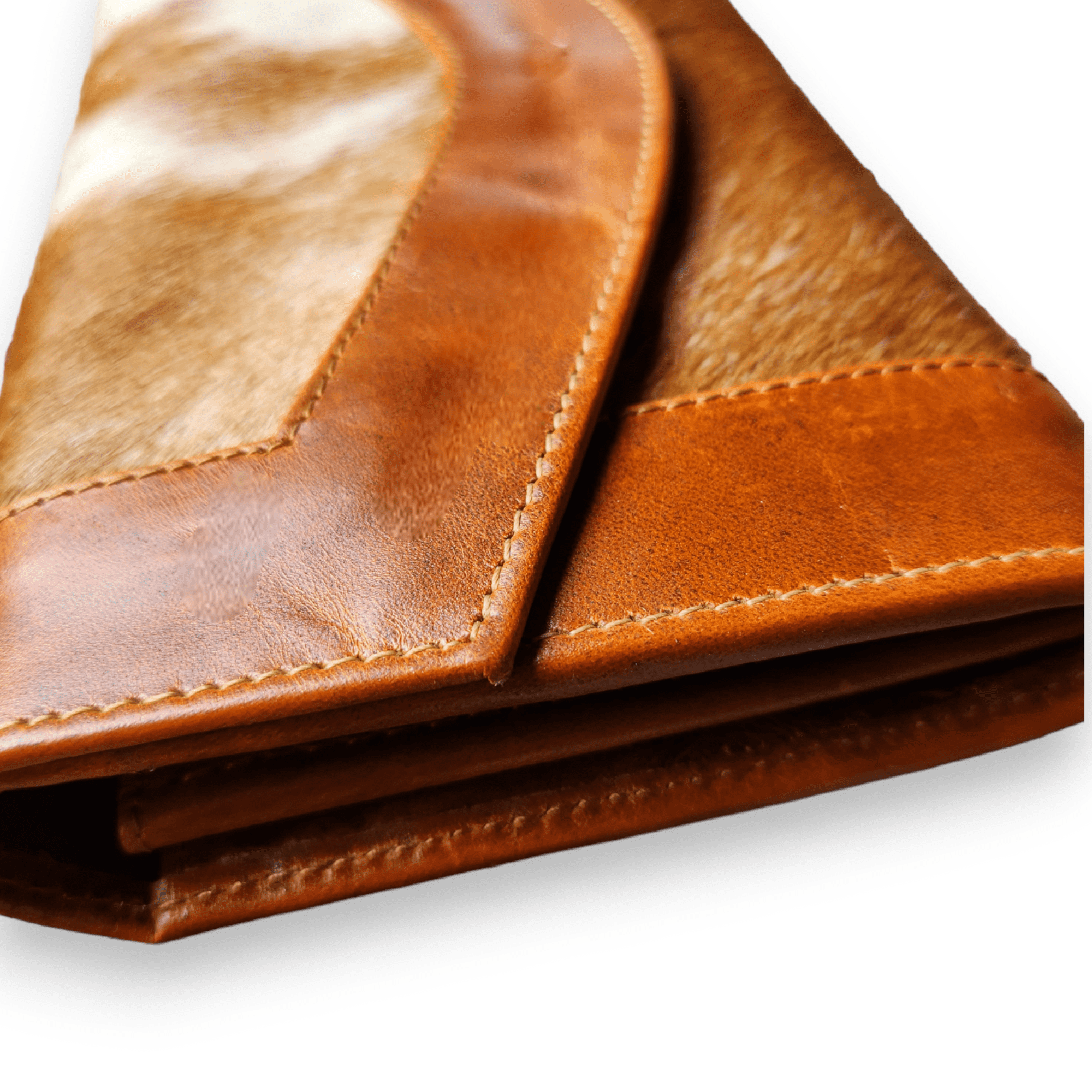 Genuine Cowhide Full Size Large Wallet-Cowhide Highlands Envelope Wallet - Ranch Junkie Mercantile LLC 
