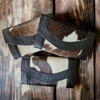 Bundle Deal Highlands Cowhide Large Tote Black + Envelope Cowhide Wallet - Ranch Junkie Mercantile LLC 