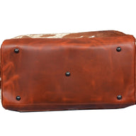 Bundle Deal -The Highlands Large Genuine Cowhide Weekender Duffel Saddle+ Cowhide Tote Bag Saddle Luggage & BagsRanch Junkie