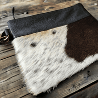 Sample Sale Highlands Genuine Cowhide Black Wristlet Clutch Bag - Ranch Junkie Mercantile LLC