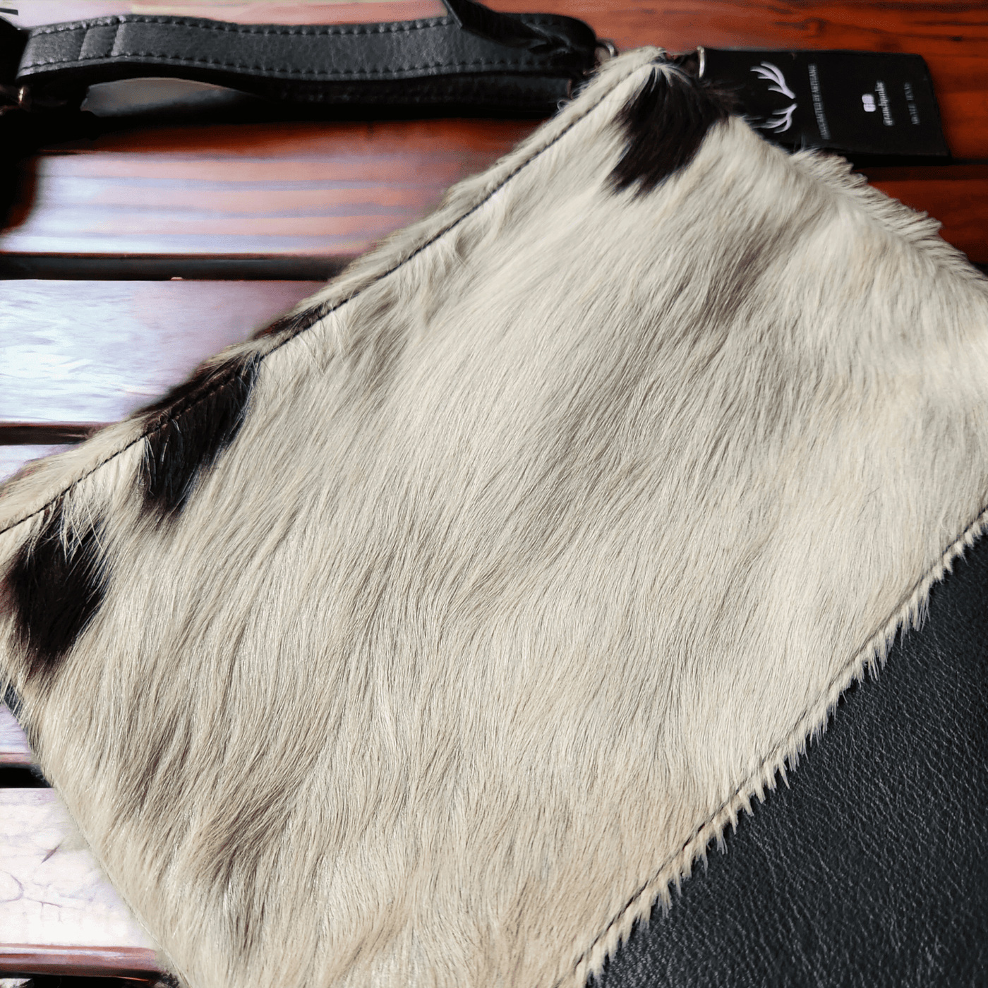 Sample Sale Highlands Genuine Cowhide Large Black Crossbody Bag Crossbody Purse #3 - Ranch Junkie Mercantile LLC