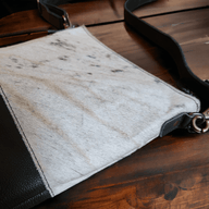 Sample Sale Highlands Genuine Cowhide Large Black Crossbody Bag Crossbody Purse #5 - Ranch Junkie Mercantile LLC