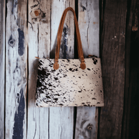 Mega Bundle Deal -The Highlands Large Genuine Cowhide Weekender Duffel Black+ Black Cowhide Tote + Black Envelope Cowhide Wallet - Ranch Junkie Mercantile LLC 