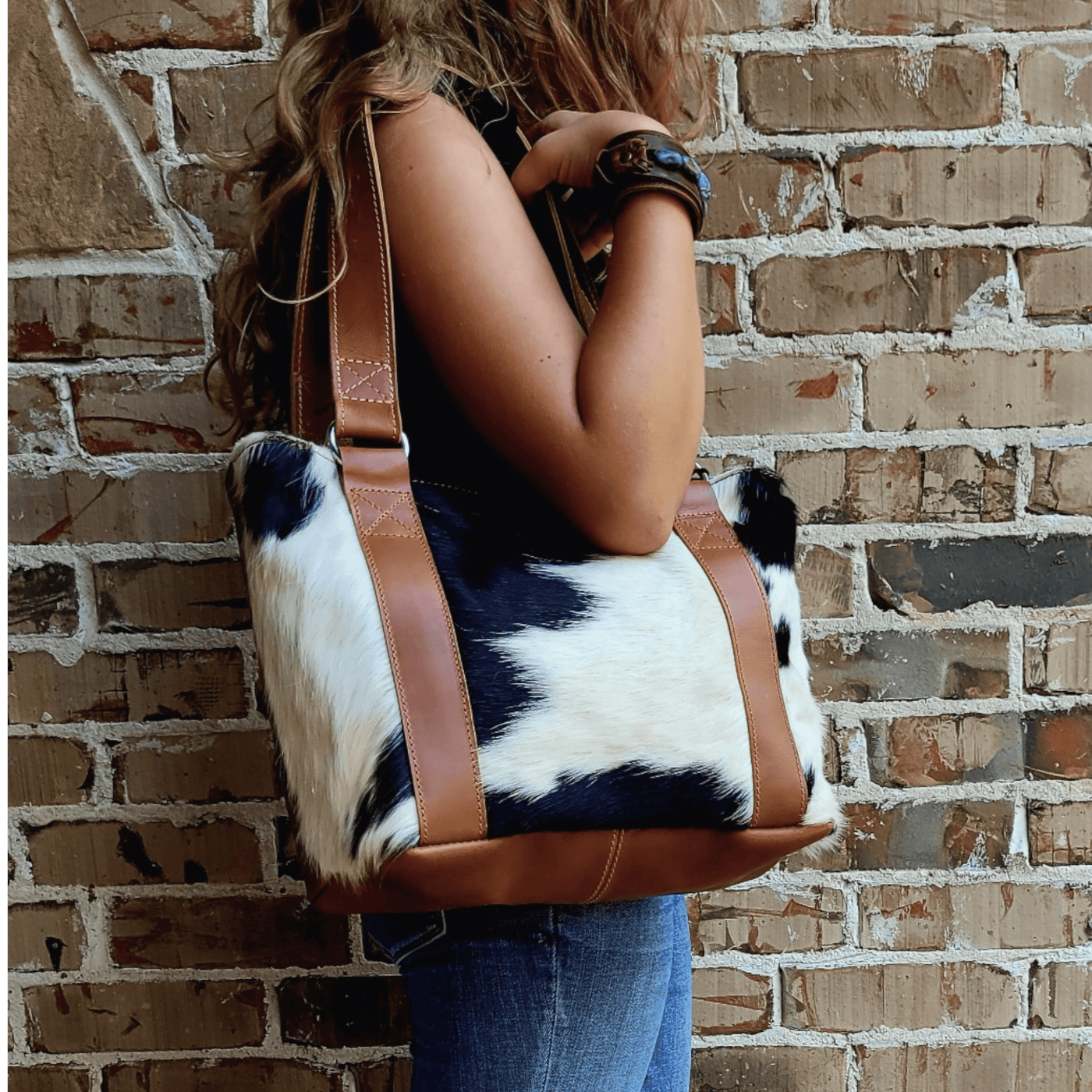 Leopard Cowhide Crossbody Purse