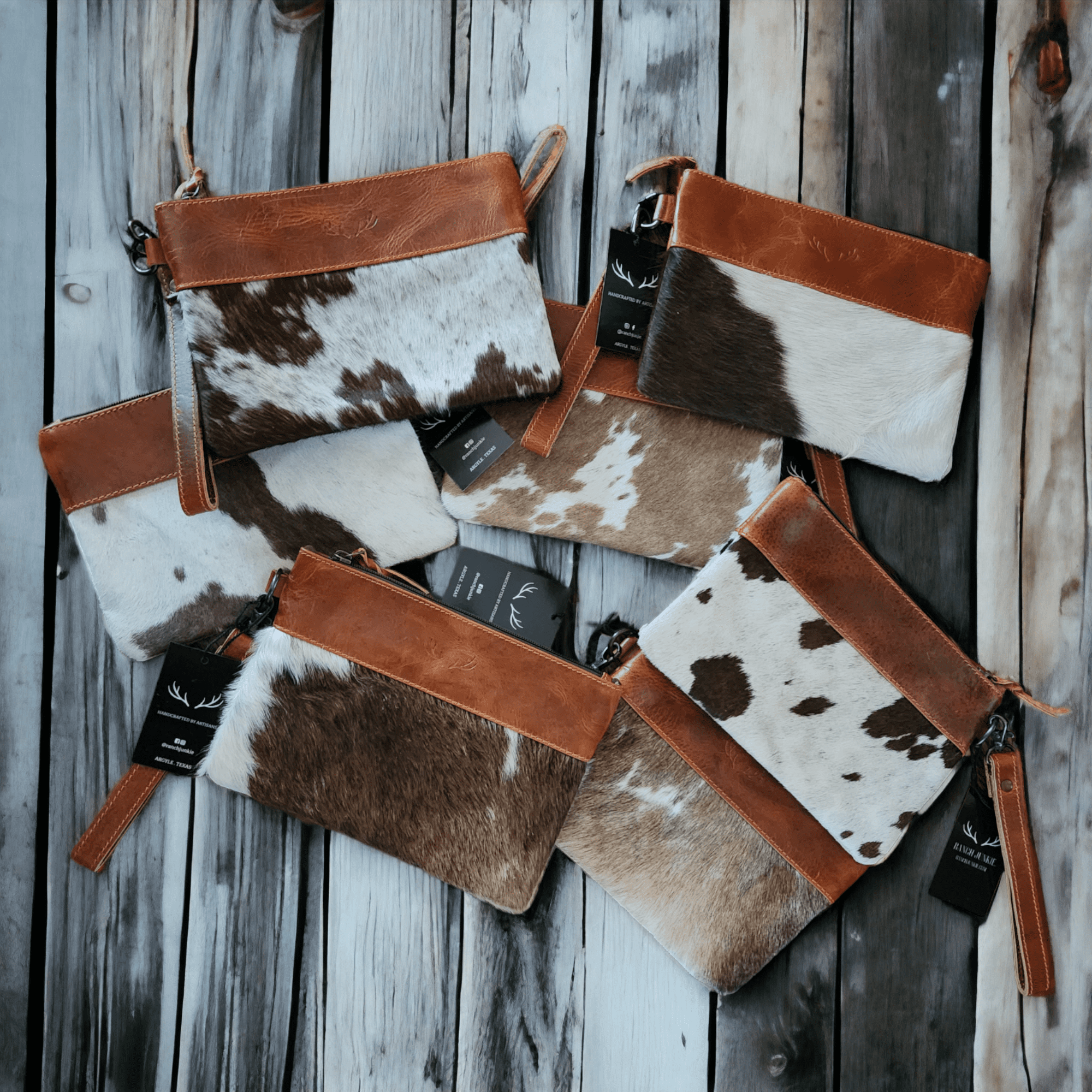 Sample Sale Highlands Genuine Cowhide Wristlet Clutch Bag - Ranch Junkie Mercantile LLC