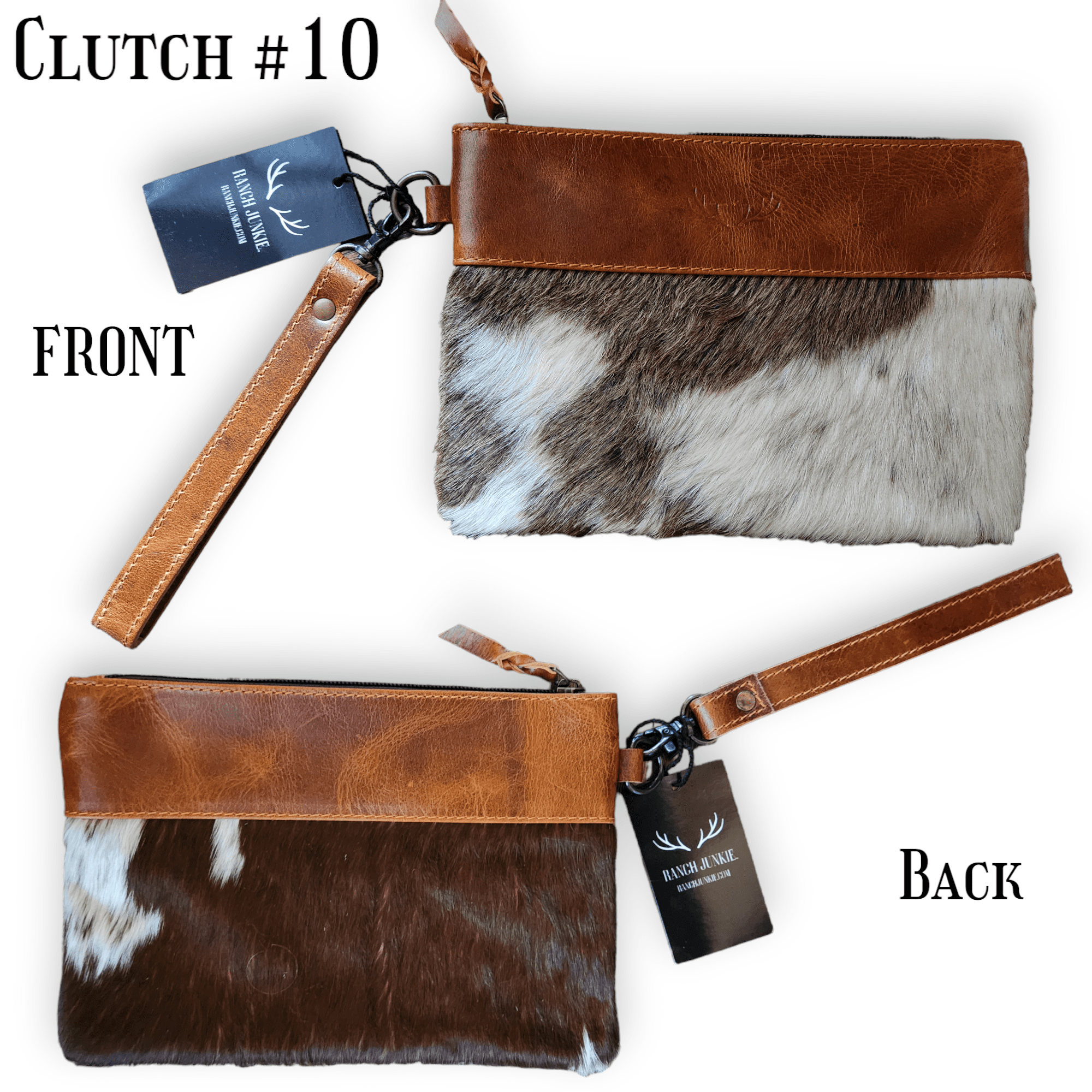 Sample Sale Highlands Genuine Cowhide Wristlet Clutch Bag - Ranch Junkie Mercantile LLC