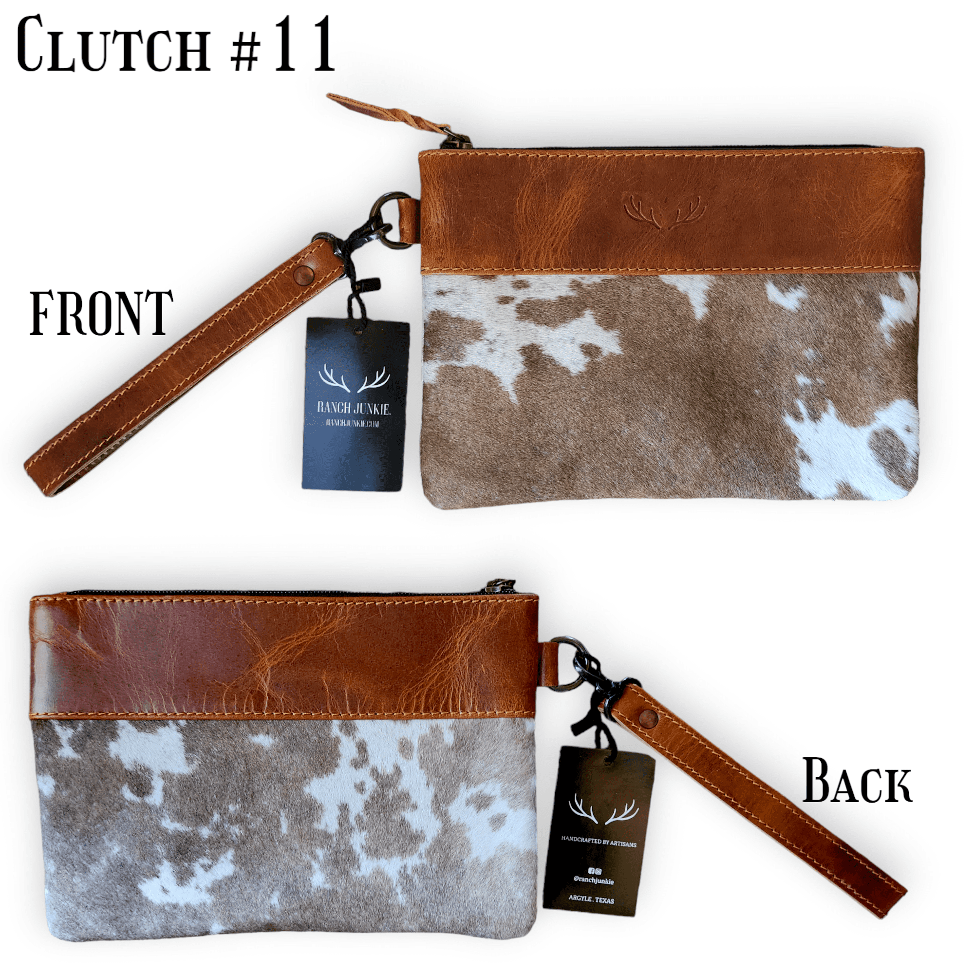 Sample Sale Highlands Genuine Cowhide Wristlet Clutch Bag - Ranch Junkie Mercantile LLC