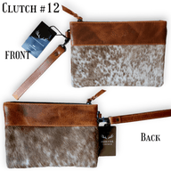 Sample Sale Highlands Genuine Cowhide Wristlet Clutch Bag - Ranch Junkie Mercantile LLC