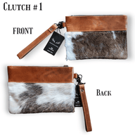 Sample Sale Highlands Genuine Cowhide Wristlet Clutch Bag - Ranch Junkie Mercantile LLC