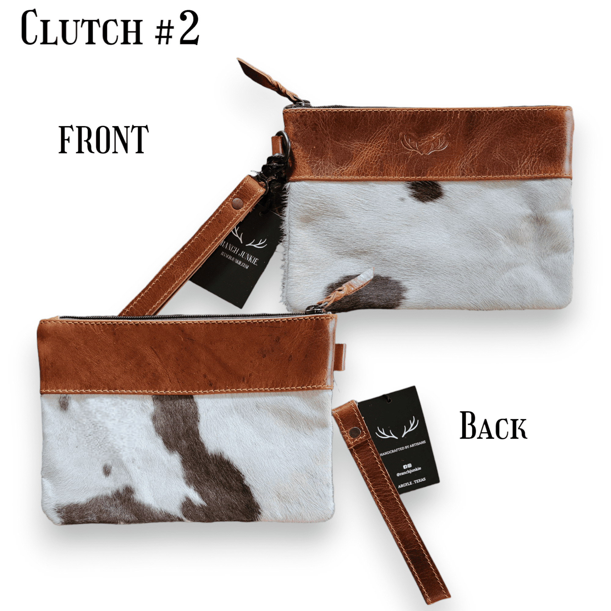 Sample Sale Highlands Genuine Cowhide Wristlet Clutch Bag - Ranch Junkie Mercantile LLC