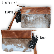 Sample Sale Highlands Genuine Cowhide Wristlet Clutch Bag - Ranch Junkie Mercantile LLC