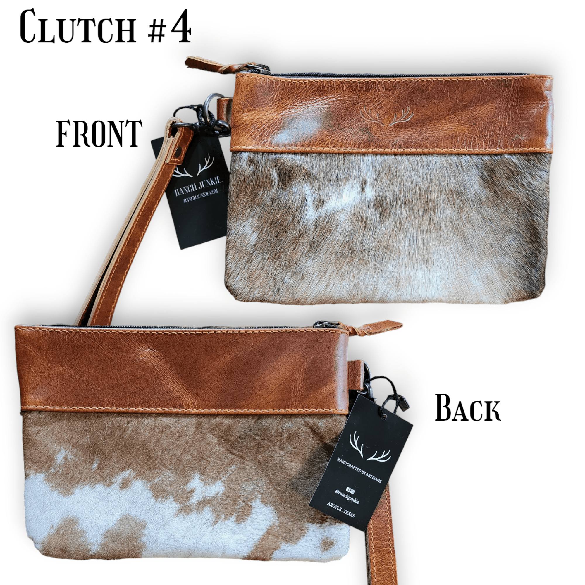 Sample Sale Highlands Genuine Cowhide Wristlet Clutch Bag - Ranch Junkie Mercantile LLC