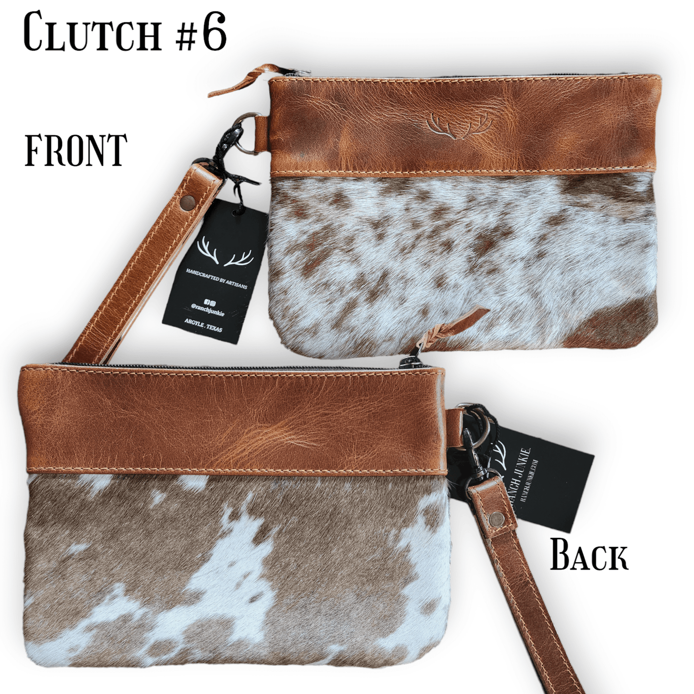 Sample Sale Highlands Genuine Cowhide Wristlet Clutch Bag - Ranch Junkie Mercantile LLC